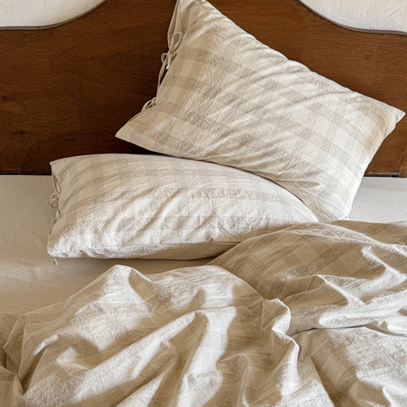 Bedding set, cotton, jacquard, 4-piece