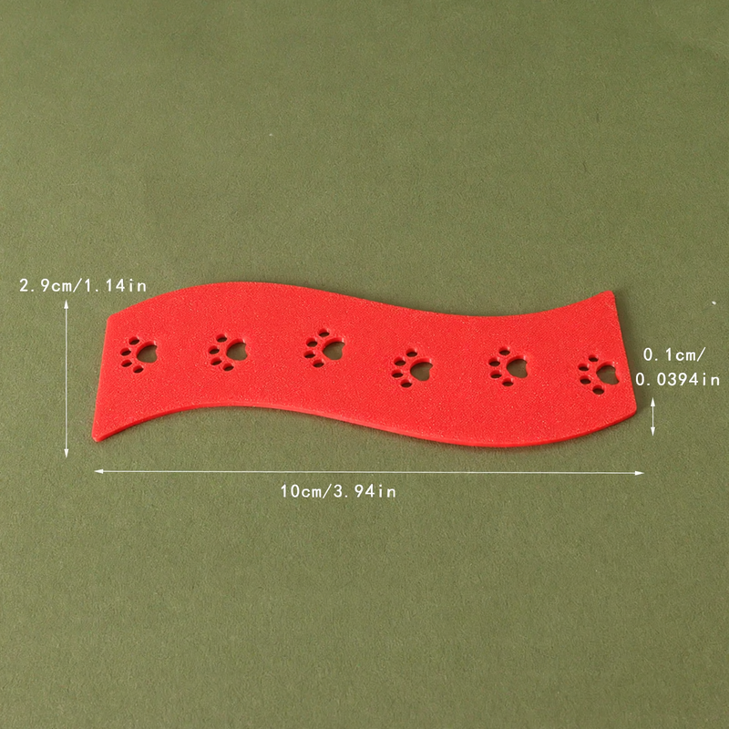 Miniature Christmas Footprint Mat for Dollhouses