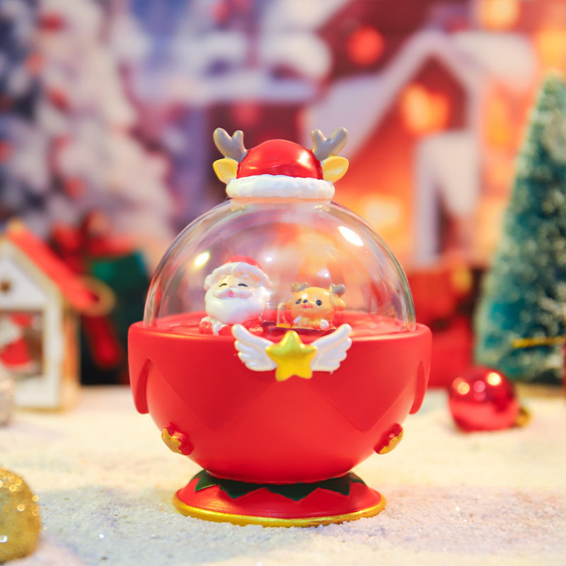 Christmas glass ball night light with star light