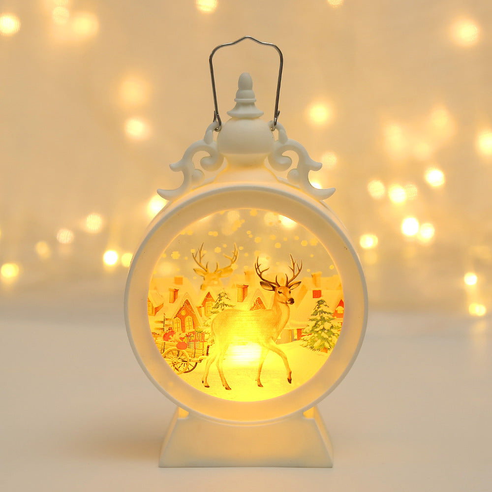 Decorative LED Lantern with Christmas motif