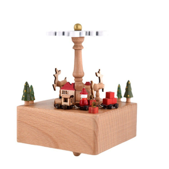 Solid wood music box made of beech wood