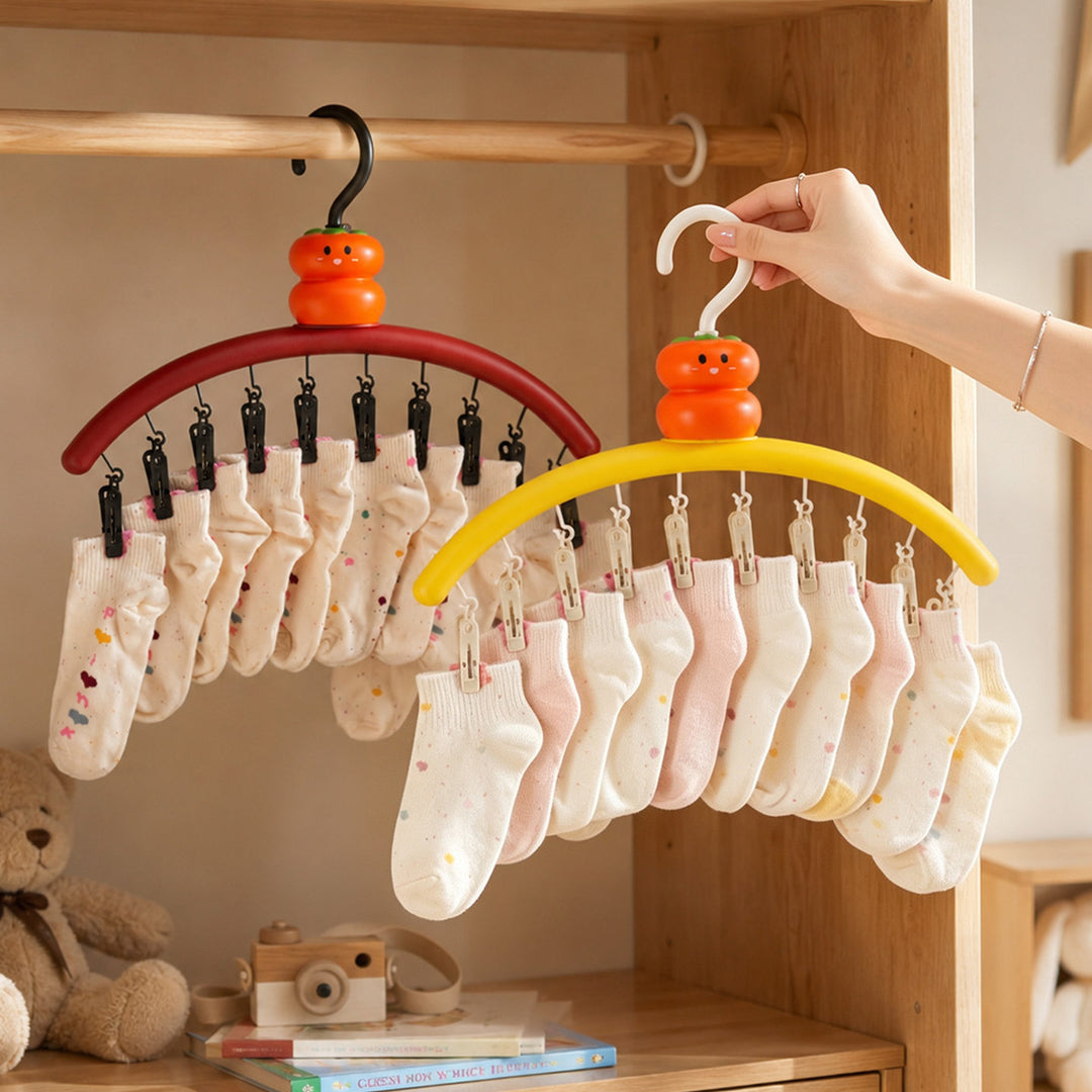 Cartoon drying rack Khaki with clips