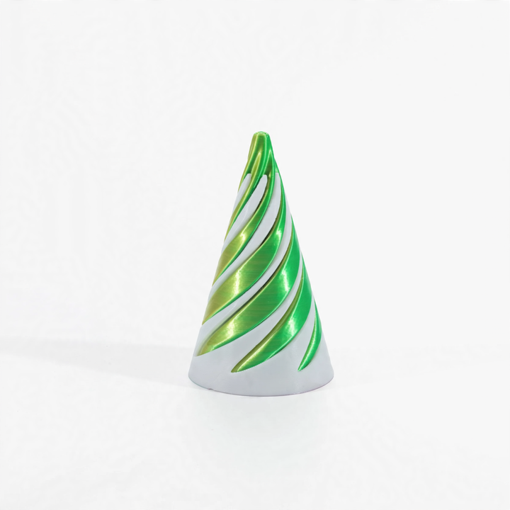 3D-printed spiral pyramid toy