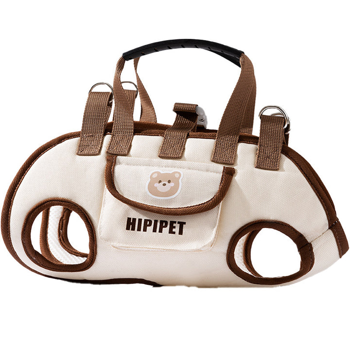 Pet backpack made of oxford fabric with cartoon design
