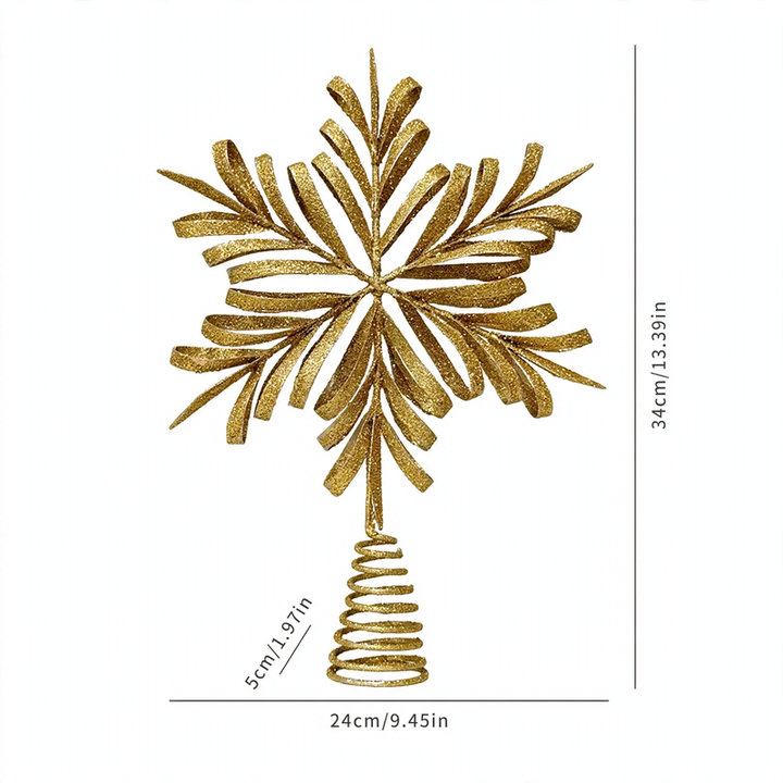 Christmas tree topper star made of iron