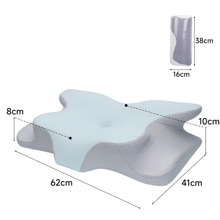 Functional cushion butterfly shape memory foam