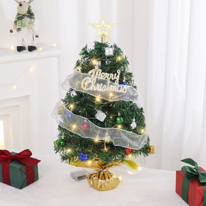 Mini Christmas Tree Set with LED Lighting