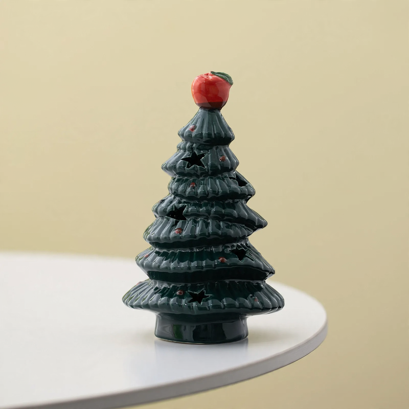Decorative ceramic Christmas tree light