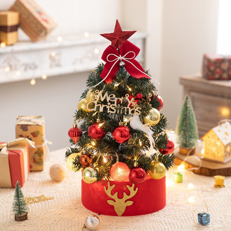 Mini Christmas tree with flocking for the table