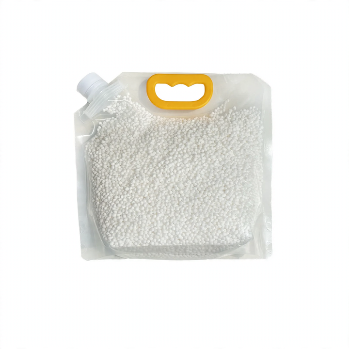 Refillable dehumidifier with calcium chloride granules
