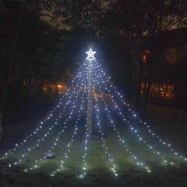 LED Star Waterfall String Lights