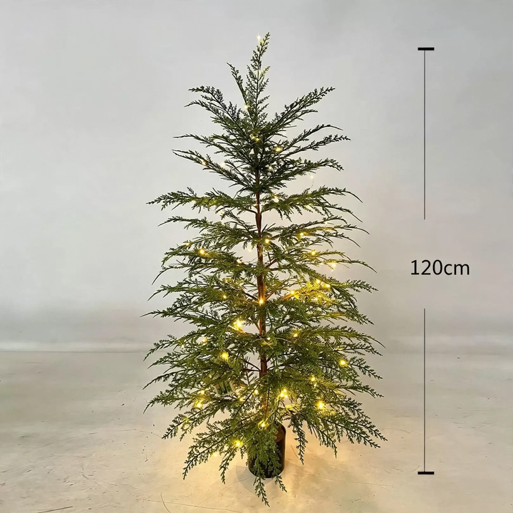 Artificial Norfolk fir tree in basket, 45-120 cm