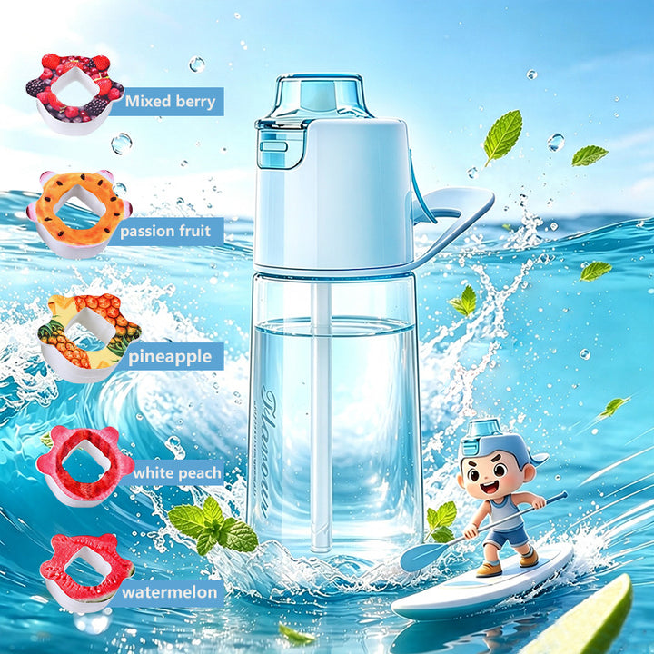 Drinking cup with aroma ring and spray function, 750 ml