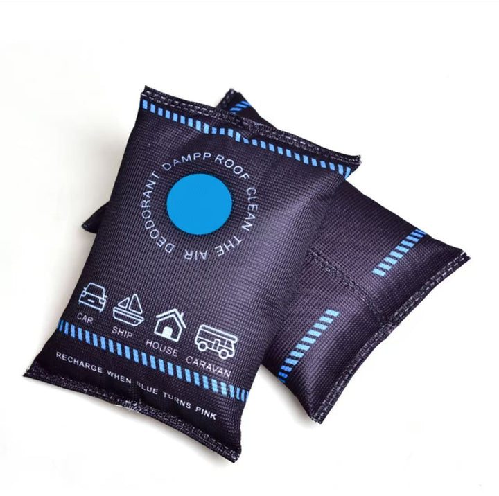 Color-changing dehumidifier bag with silica gel