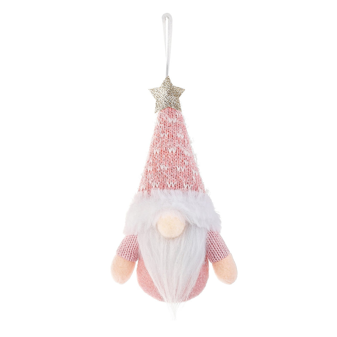 Gnome figure with knitted hat and star