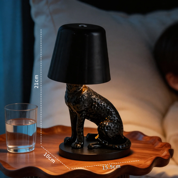 Crouching Leopard Table Lamp