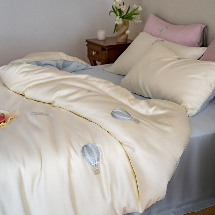 Bedding set, 4-piece, Lyocell, animal motif