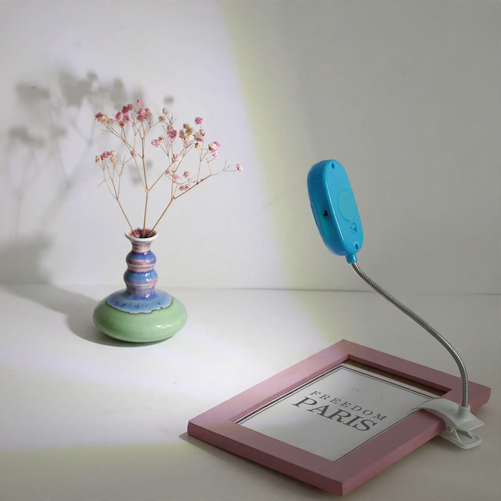 Mini-COB-Clip light with flexible neck