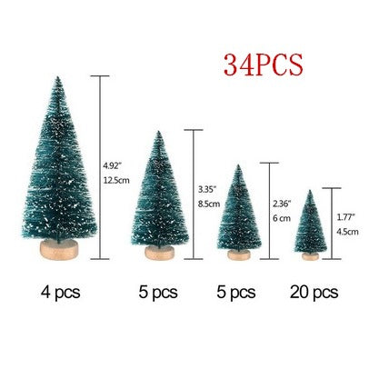 Mini Christmas tree made of sisal for decoration