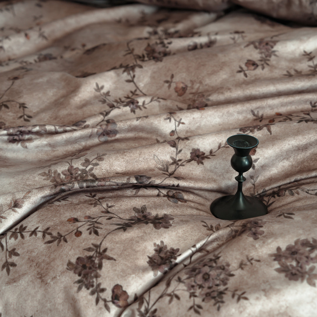 Cotton bedding set, flower pattern, vintage style