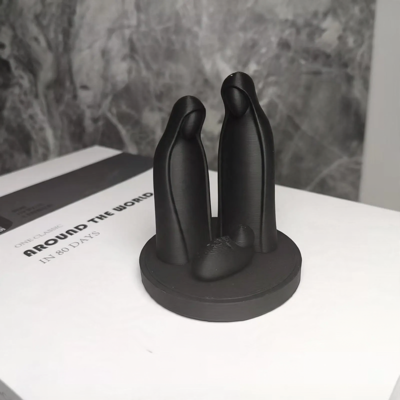 Christmas nativity sculpture, 3D print, plastic