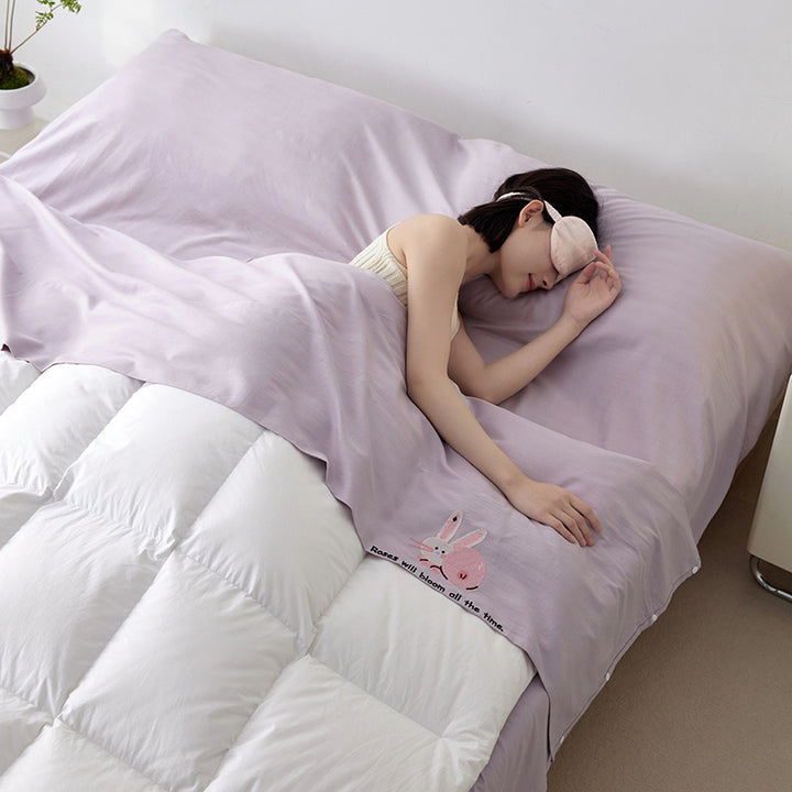 Cotton travel sleeping bag, 60s long staple fiber