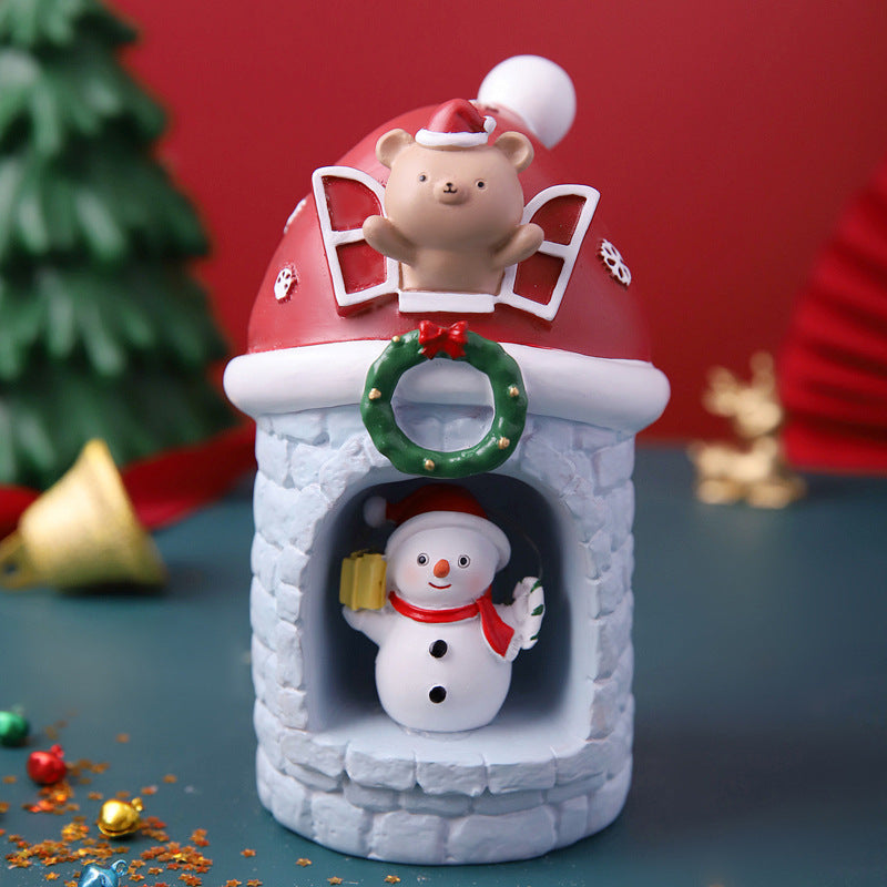 Christmas glass ball night light with star light