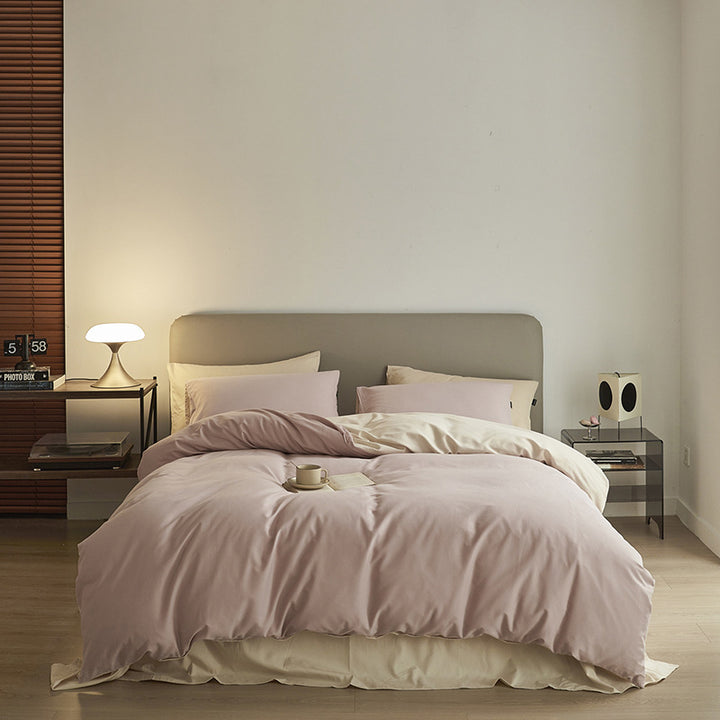 Long-staple cotton bedding, 4-piece, lightly brushed