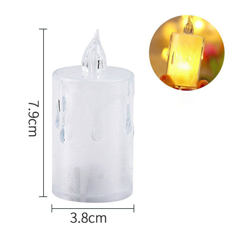 LED Crystal Candle Light with deceivingly real look