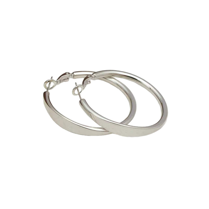 Earrings made of 925 silver with geometric design