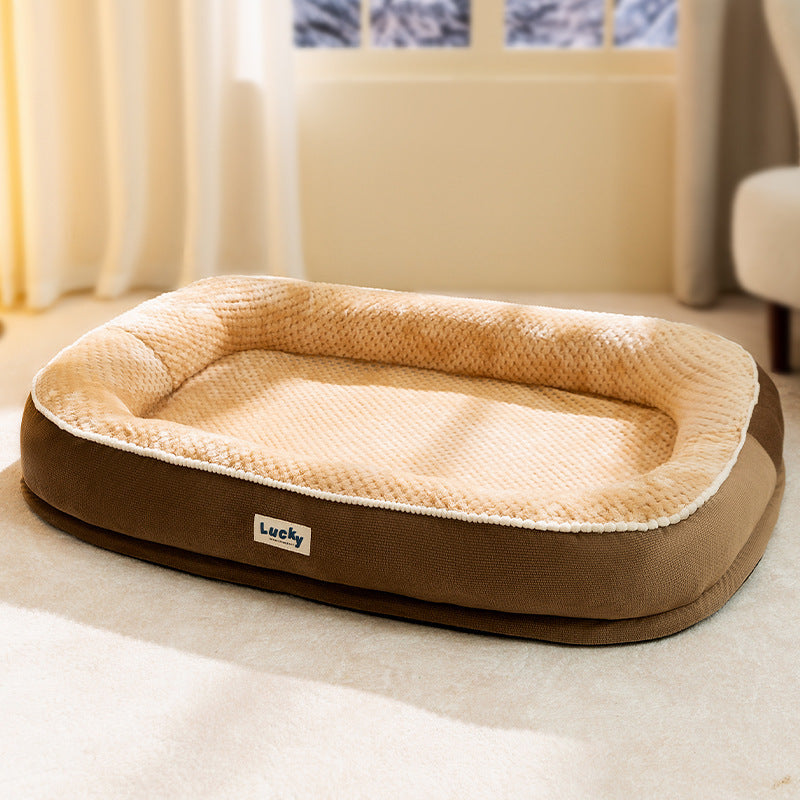 Dog bed, oval, S–3XL, breathable, four seasons