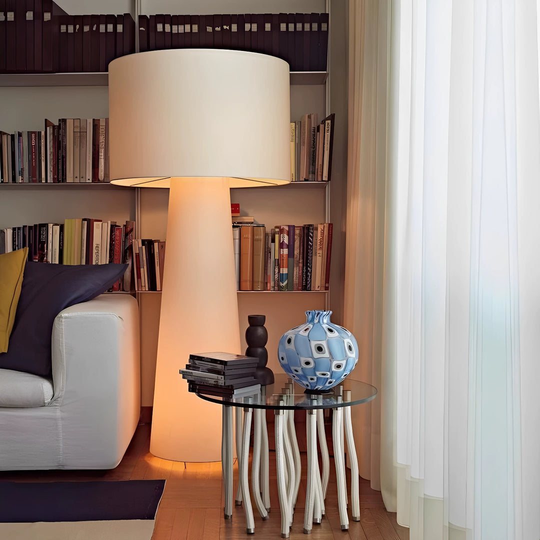 Full spectrum designer floor lamp in Wabi-Sabi style