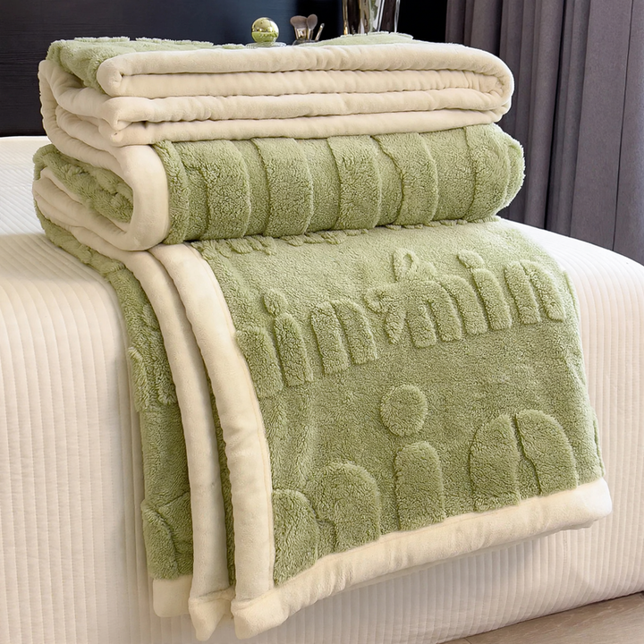 Coral fleece blanket, thickened, for winter