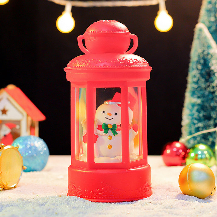 Decorative Christmas snow globe with light