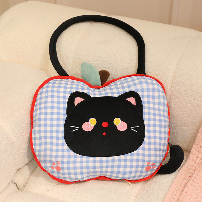 Apple cuddle pillow with blanket, 2-in-1