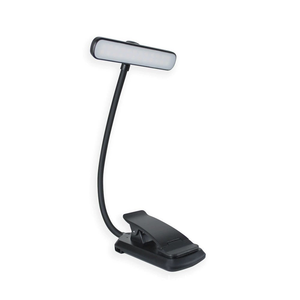 LED clamp lamp with 3 color temperatures, 1000 mAh
