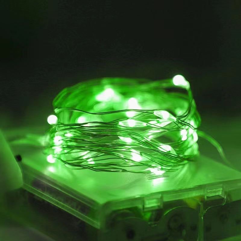 Waterproof LED silver wire fairy lights, battery operated