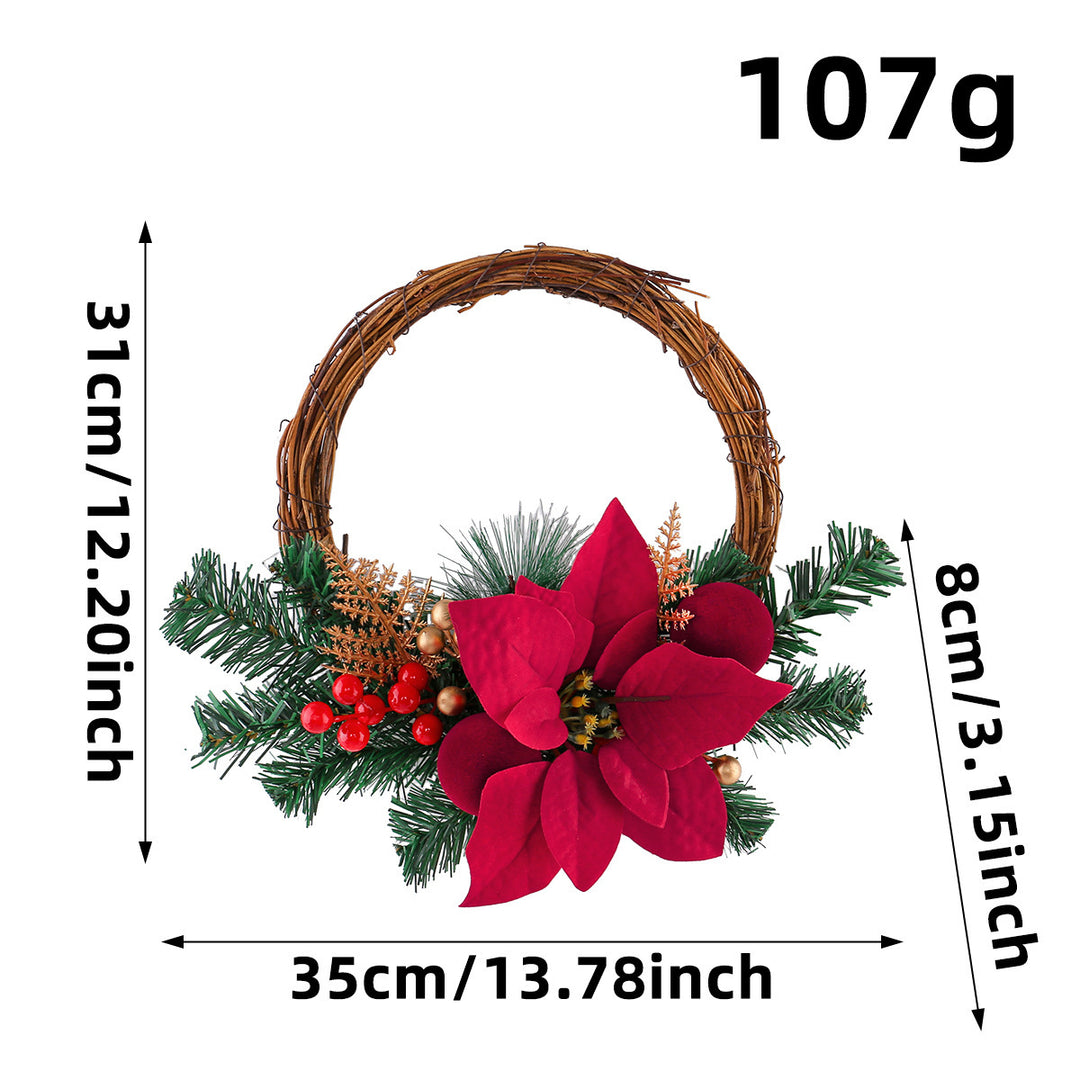 Christmas wreath made of polyester and PVC