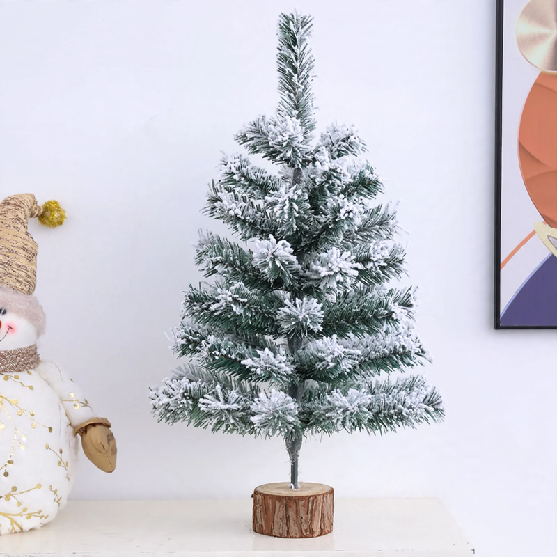 Artificial Christmas tree with flocking
