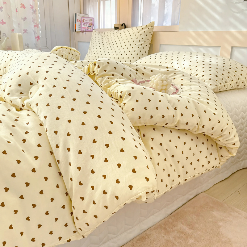 Cotton winter blanket with soy fiber filling