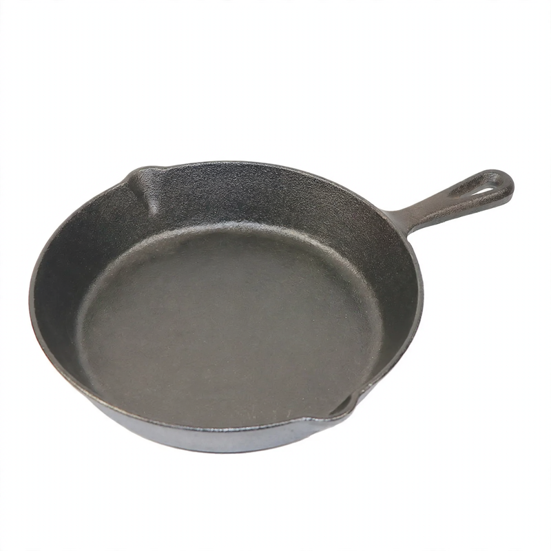 Cast iron pan, flat bottom