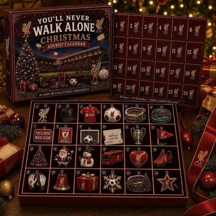 Advent calendar for soccer fans, acrylic display
