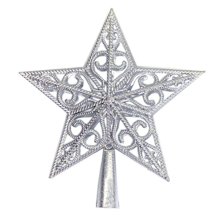 Christmas tree top star with sequins, 15cm or 20cm