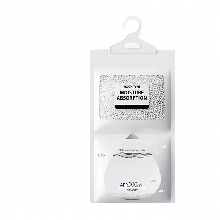 Hanging dehumidifying bag for wardrobes, 80g
