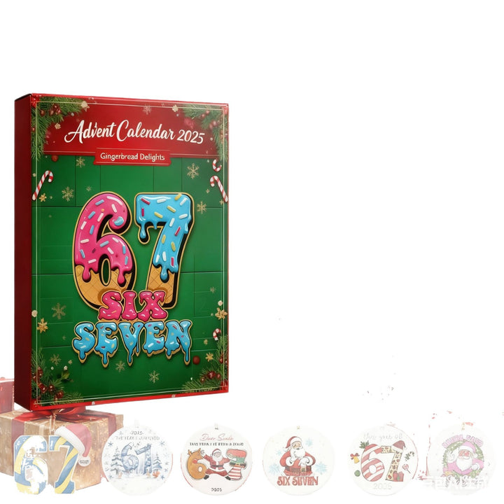 Christmas Advent Calendar made of plastic