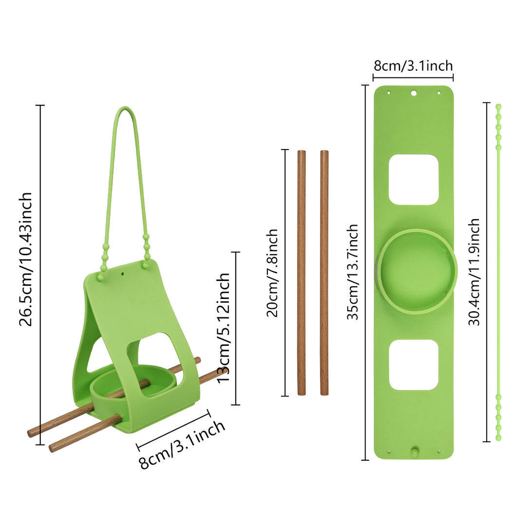Hanging silicone bird feeder for garden and balcony