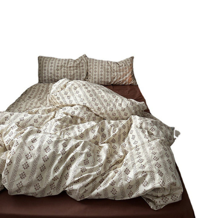 Cotton bedding set, vintage design