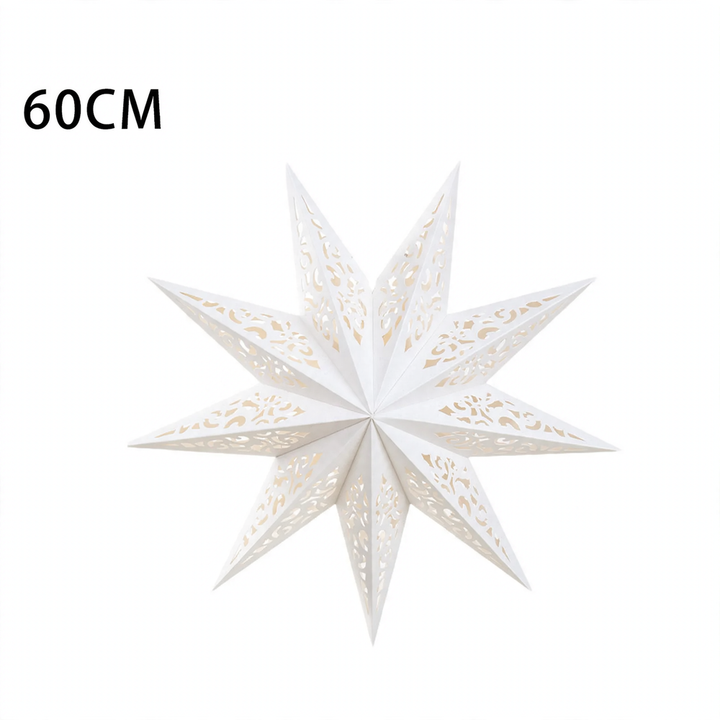 Decorative paper star for hanging