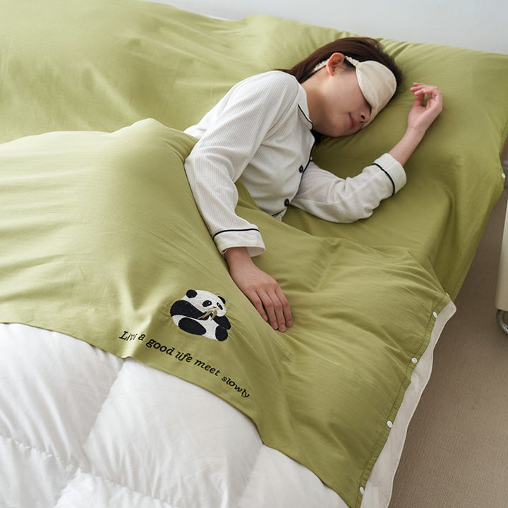 Cotton travel sleeping bag, 60s long staple fiber