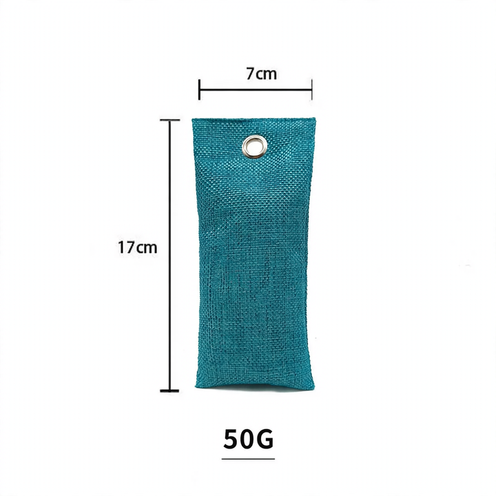 Activated charcoal bags for odor neutralization